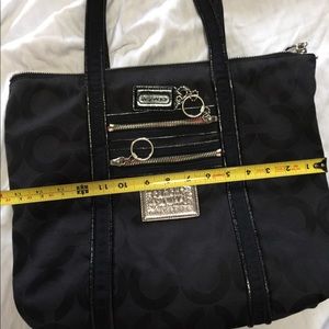 Coach Poppy Authentic Handbag Black